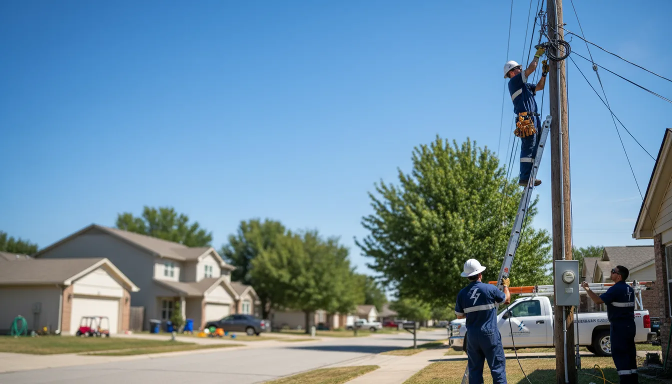 Residential electrician providing installation services in Volant, PA